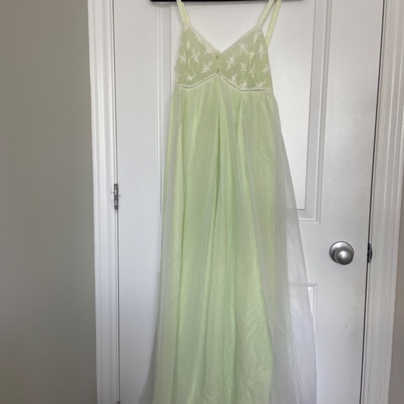 Beautiful vintage night gown set large maxi sleepwear intimate - Picture 3 of 14